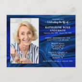 Invitation Carte Postale Célébration De La Vie Funérailles Mémorial De Marb (Devant)