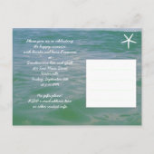 Invitation Carte Postale Célébration de mariage après la cérémonie abordabl (Dos)