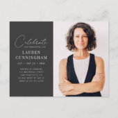 Invitation Carte Postale Célébration de sa merveilleuse vie moderne simple  (Devant)