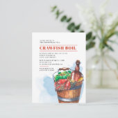 Invitation Carte Postale Célébration estivale de fruits de mer Fête de l'éb (Debout devant)