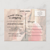 INVITATION CARTE POSTALE CÉLÉBRER L'INVITATION DE LA FÊTE DE DIPLÔME PHOTO (Dos)