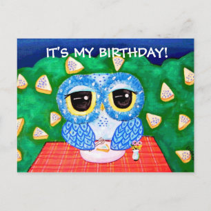 Invitation Carte Postale C'EST MON ANNIVERSAIRE ! (Une Nuit De Blueberry)