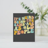 Invitation Carte Postale C'est super d'avoir le même âge que les personnes  (Debout devant)