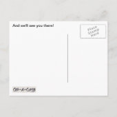 Invitation Carte Postale C'Est Une Fête ! Fournitures (Dos)