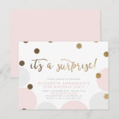 Invitation Carte Postale C'est une surprise ! | Bubble Surprise fête d'anni (Devant / Derrière)