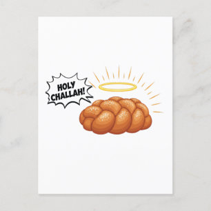 Invitation Carte Postale Challah Saint Hanukka Juif Juive Pain 