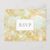 Invitation Carte Postale Champagne Burst Crystal Gemstone Wedding RSVP (Devant)