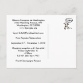 Invitation Carte Postale Champagne de Paris Flaneur (Dos)
