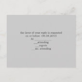 Invitation Carte Postale Chandelier en bois de grange rustique réponse du m (Dos)