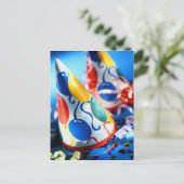 Invitation Carte Postale Chapeaux de fête (Debout devant)