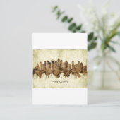 Invitation Carte Postale Charlotte Caroline du Nord Cityscape (Debout devant)