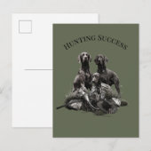 Invitation Carte Postale Chasse réussie (Devant / Derrière)