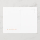 Invitation Carte Postale Chat d'Halloween (Dos)