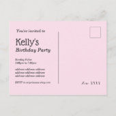 Invitation Carte Postale chaton blanc, chaton, animaux (Dos)