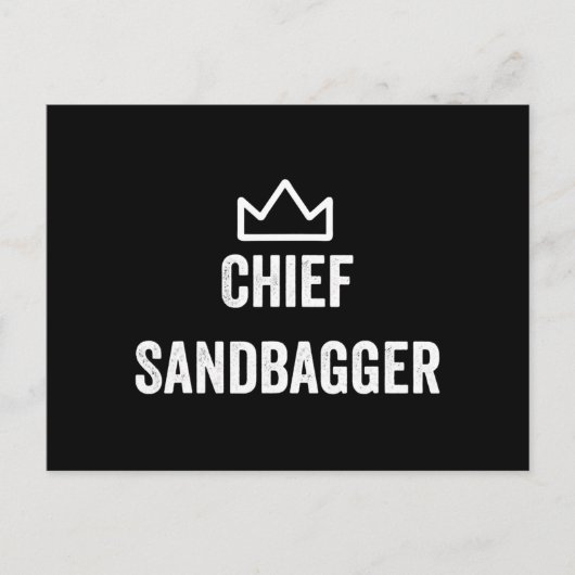 Invitation Carte Postale Chef Sandbagger Golf mème Bjj Chess Sandbag (Devant)