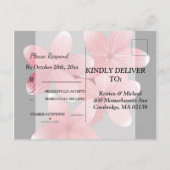 Invitation Carte Postale Cherry Blossom RSVP (Dos)