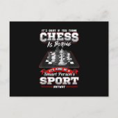 Invitation Carte Postale Chess Funny (Devant)