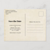 Invitation Carte Postale Chevaux élégants Mariage du Boho Occidental Enregi (Dos)