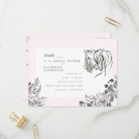 Chevaux Rustiques Nuzzant Fête des mariées rose