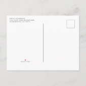 Invitation Carte Postale Chic Blush Rose Aquarelle Or Douche virtuelle (Dos)