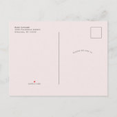 Invitation Carte Postale Chic jardin thème aquarelle fleurie douche nuptial (Dos)