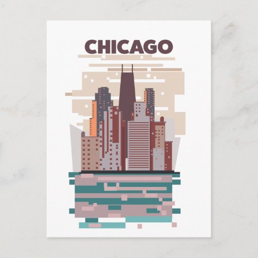 Invitation Carte Postale Chicago (Devant)