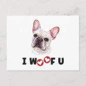 Invitation Carte Postale Chien-Chien-Chien-Chien Français Je Vous Malheur (Devant)