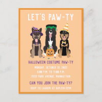 Chiens pawty costumés Halloween