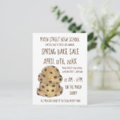 Invitation Carte Postale Chip chocolat Cookie Dough Bake Vente Cookies (Debout devant)
