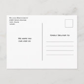 Invitation Carte Postale Chouette mignonne dans un chapeau vert Anniversair (Dos)