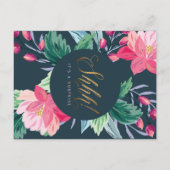 Invitation Carte Postale Chut ! C'est une surprise ! Fête d'anniversaire de (Dos)