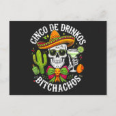 Invitation Carte Postale Cinco De Drinko Bitchachos (Dos)