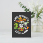 Invitation Carte Postale Cinco De Drinko Bitchachos (Debout devant)