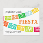 Invitation Carte Postale Cinco de Mayo Fiesta Texas (Devant)