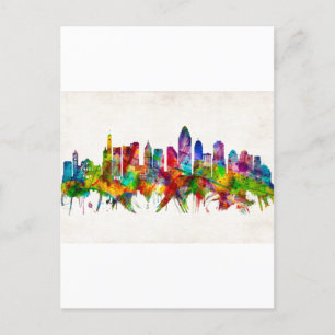 Invitation Carte Postale Cinnati Ohio Skyline