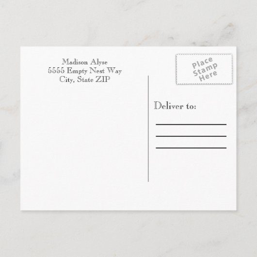 Invitation Carte Postale Citrons jaunes Feuilles verts (Dos)