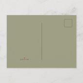 Invitation Carte Postale Citrouille et fleurs à l'aquarelle de style automn (Dos)