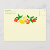 Invitation Carte Postale Citrus Celebration CUSTOM Summer BRIDAL SHOWER (Dos)