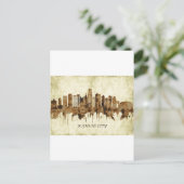 Invitation Carte Postale Cityscape de Kansas City (Debout devant)