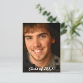 Invitation Carte Postale Classe de la graduation photo Changement à l'année (Debout devant)