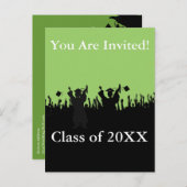 Invitation Carte Postale Classe d'invitation de diplômés de 2010 (Devant / Derrière)