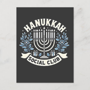 Invitation Carte Postale Club social Hanukkah Drôle Hanukkah juif 