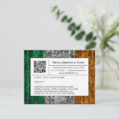 Invitation Carte Postale code QR raffiné : irlande (Debout devant)