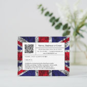 Invitation Carte Postale code QR raffiné : royaume-uni (Debout devant)