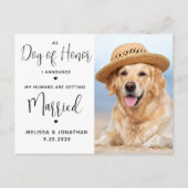 Invitation Carte Postale Code QR simple de photo de compagnie animale perso (Devant)