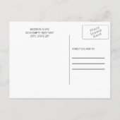 Invitation Carte Postale College Dorm Trunk Party Tropical Feuille blanc (Dos)