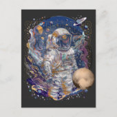 Invitation Carte Postale Conception d'astronaute (Devant)