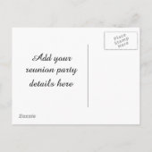 Invitation Carte Postale Conception de la réunion scolaire (Dos)