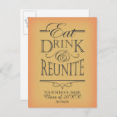 Invitation Carte Postale Conception de la réunion scolaire (Devant / Derrière)