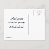 Invitation Carte Postale Conception de la réunion scolaire (Dos)